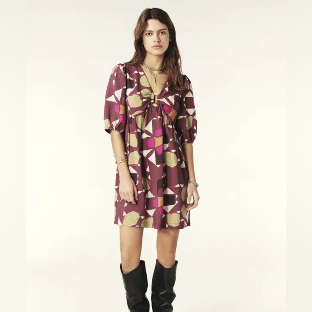 Ba&sh Arancia Short Loose-Fitting Dress - Purple